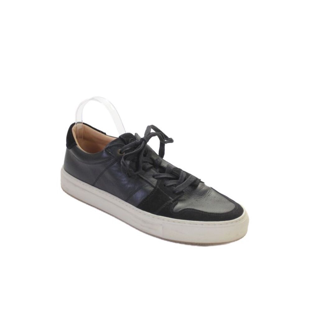 Greats Mens Leather Lace Up Low Top Walking Sneakers Black Size 10.5 - Picture 1 of 5